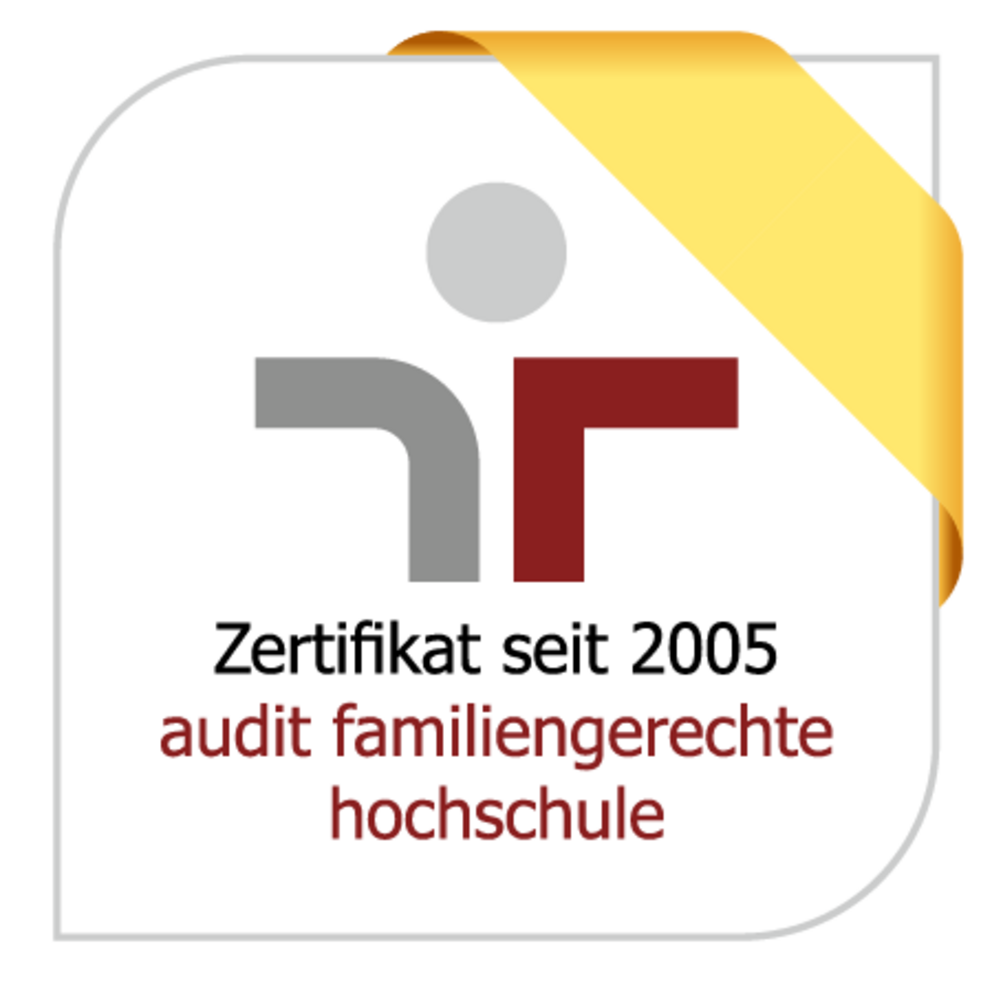 [Translate to English:] Logo Zertifikat ?audit familiengerechte hochschule